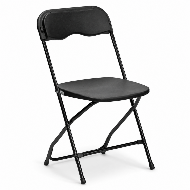 Black Folding Chair Rental C109
