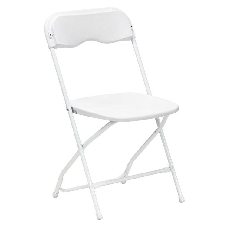 White Folding Chair Rental C102