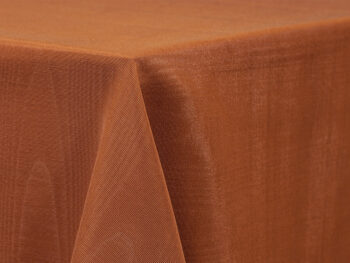 Burnt Orange Bengaline Tablecloth Rental