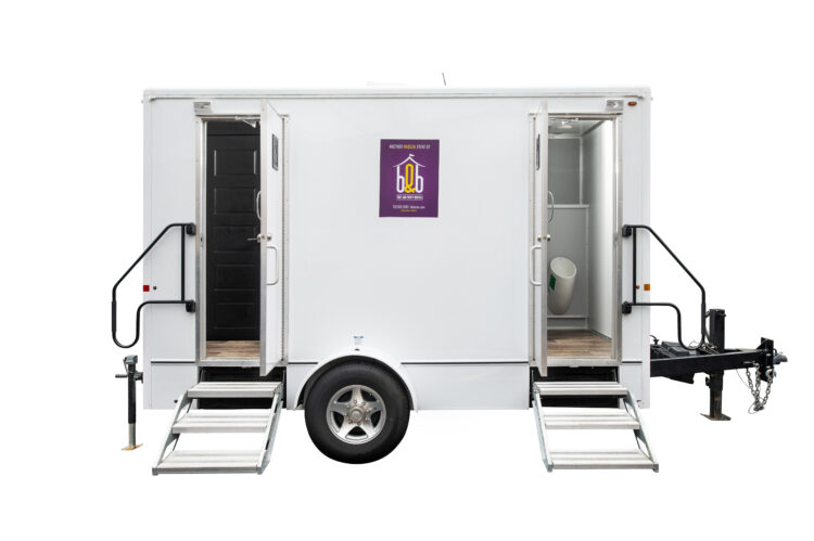 Medium Gold Restroom Trailer Rental
