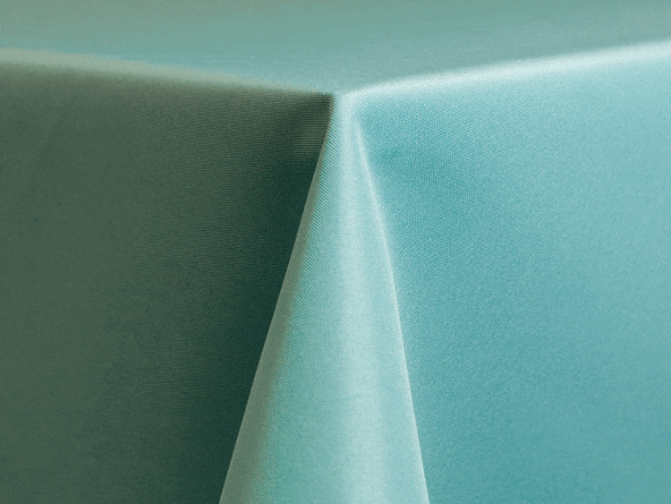 Robins Egg Polyester Tablecloth Rental