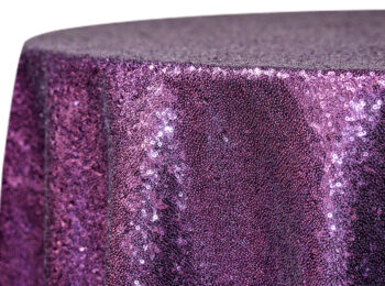Violet Glimmer Tablecloth Rental