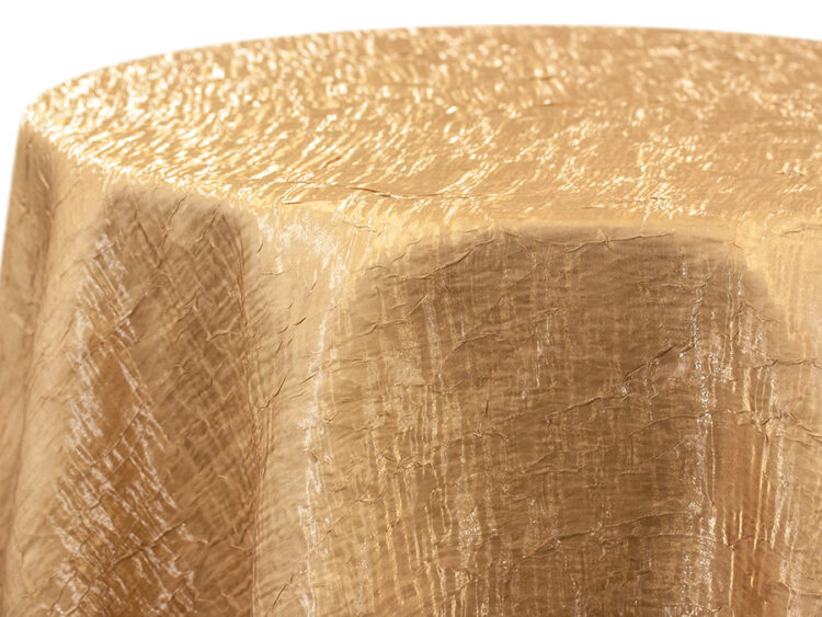 Beige Iridescent Crush Tablecloth Rental
