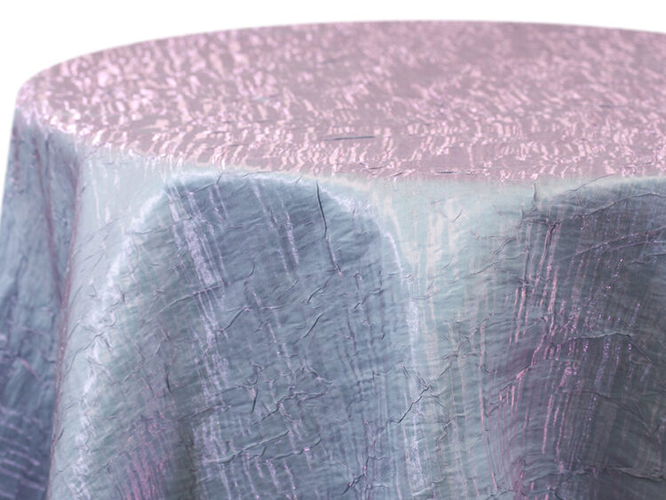 Light Blue Iridescent Crush Tablecloth Rental