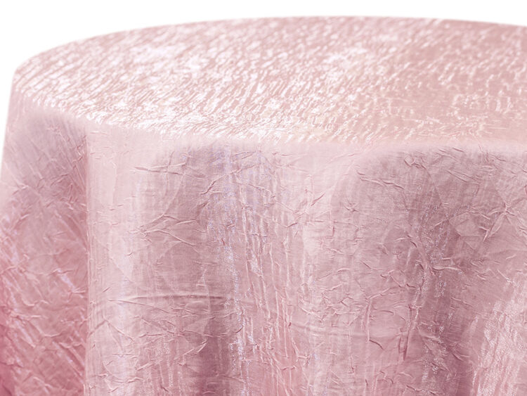 Light Pink Iridescent Crush Tablecloth Rental