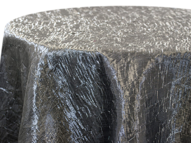Silver Iridescent Crush Tablecloth Rental