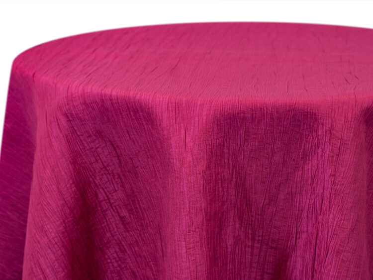 Fuchsia Krinkle Tablecloth Rental