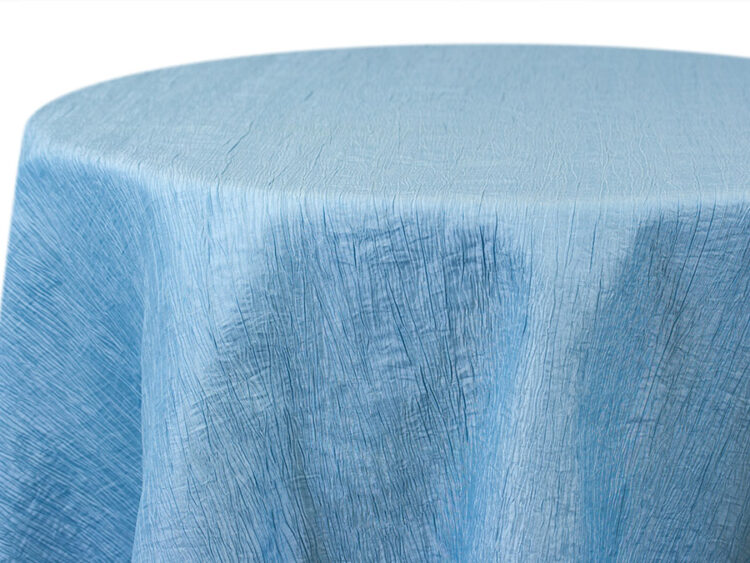 Light Blue Krinkle Tablecloth Rental
