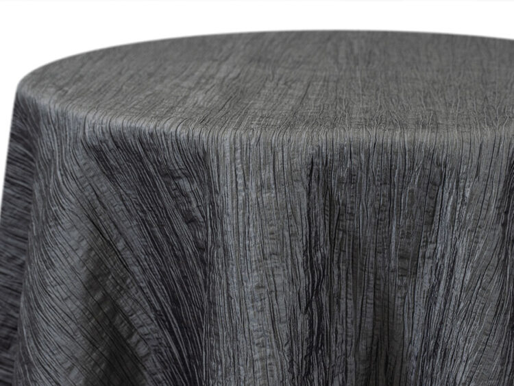Silver Krinkle Tablecloth Rental