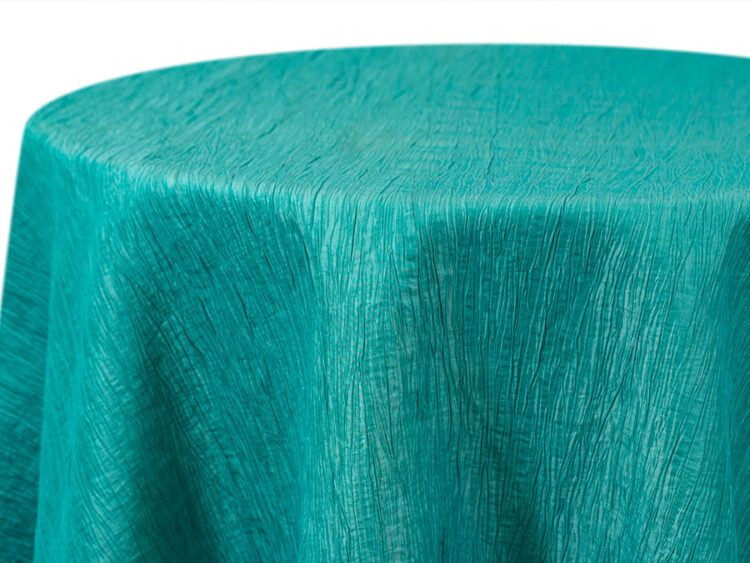 Turquoise Krinkle Tablecloth Rental
