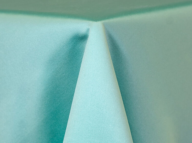 Aqua Lamour Matte Satin Tablecloth Rental