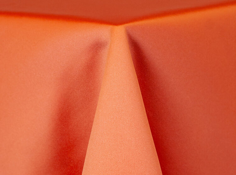 Coral Lamour Matte Satin Tablecloth Rental