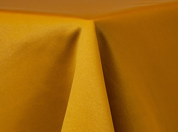 Curry Lamour Matte Satin Tablecloth Rental