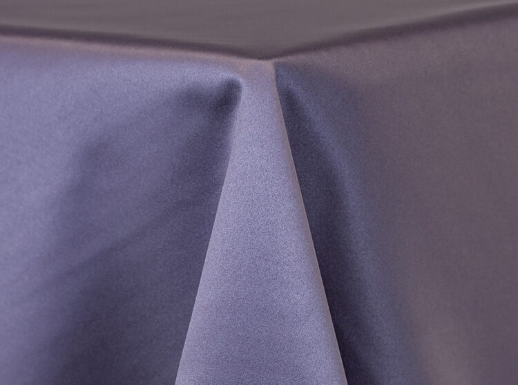 Grape Lamour Matte Satin Tablecloth Rental