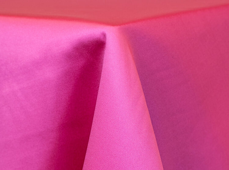 Hot Pink Lamour Matte Satin Tablecloth Rental