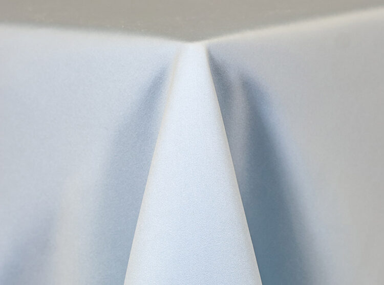 Light Blue Lamour Matte Satin Tablecloth Rental