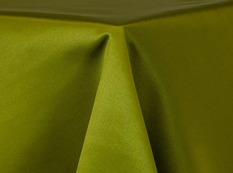 Moss Lamour Matte Satin Tablecloth Rental