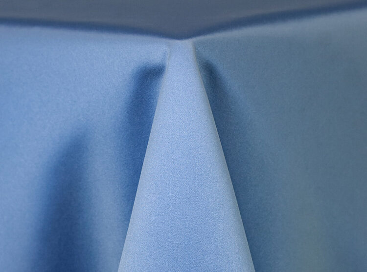Periwinkle Lamour Matte Satin Tablecloth Rental