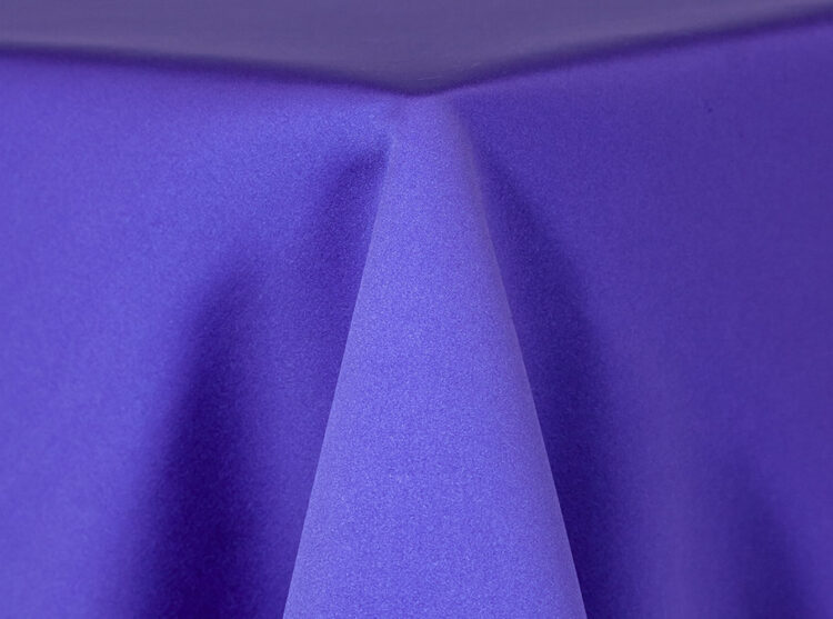 Purple Lamour Matte Satin Tablecloth Rental