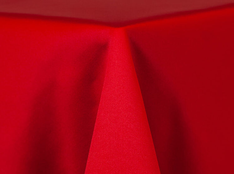 Red Lamour Matte Satin Tablecloth Rental