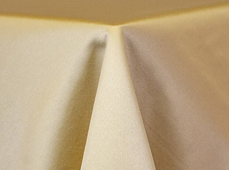 Sand Lamour Matte Satin Tablecloth Rental