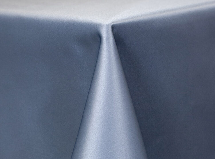 Storm Lamour Matte Satin Tablecloth Rental