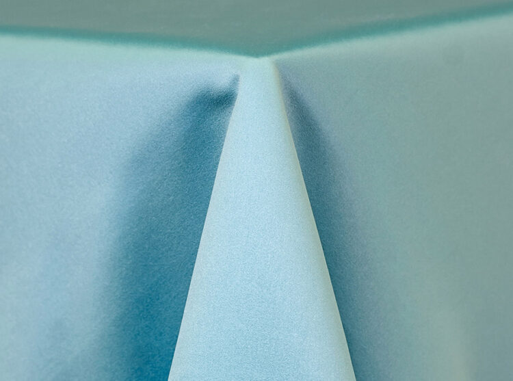 Turquoise Lamour Matte Satin Tablecloth Rental