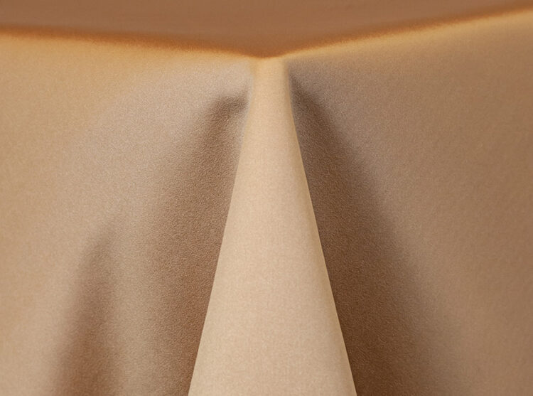 Wheat Lamour Matte Satin Tablecloth Rental