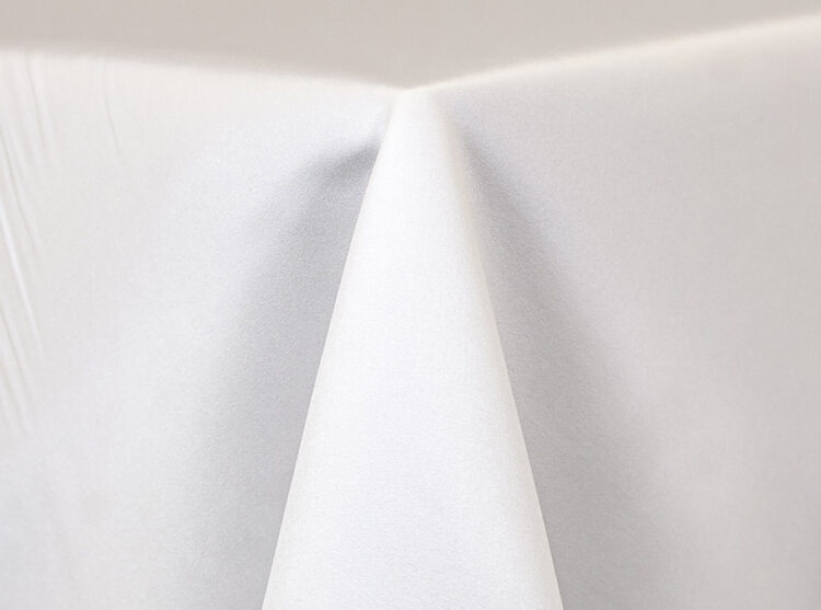 White Lamour Matte Satin Tablecloth Rental