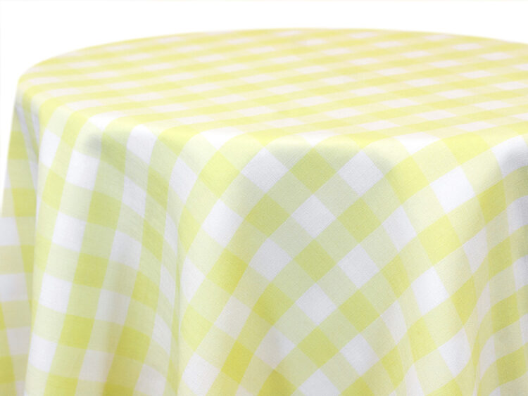 Maize Check Tablecloth Rental