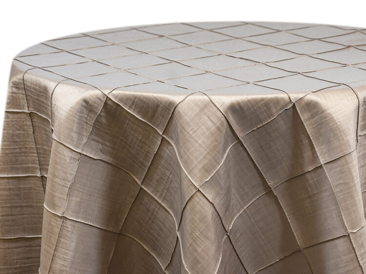 Wheat Pintuck Tablecloth Rental