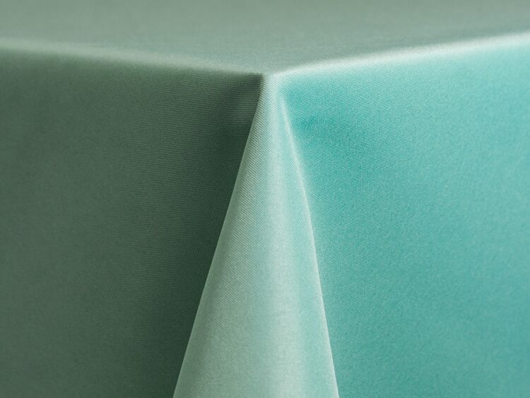 Aqua Polyester Tablecloth Rental