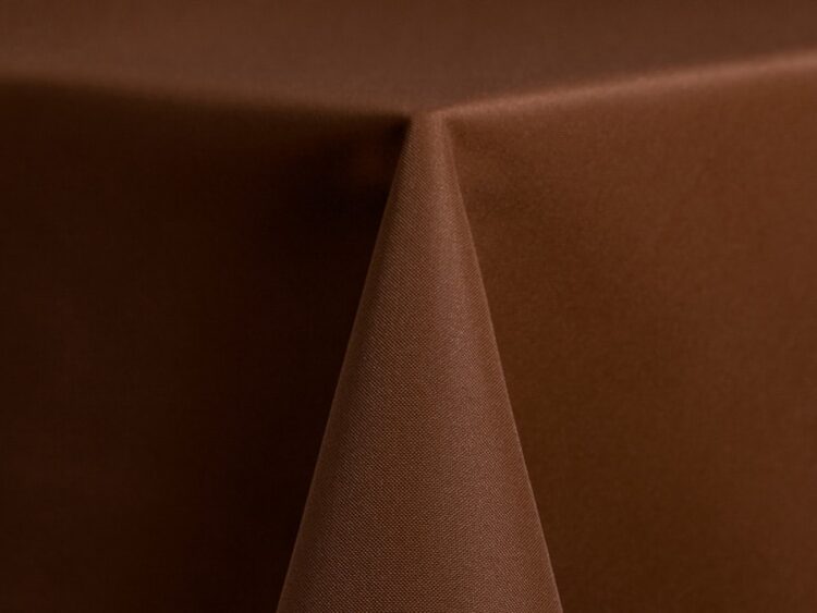 Brown Polyester Tablecloth Rental
