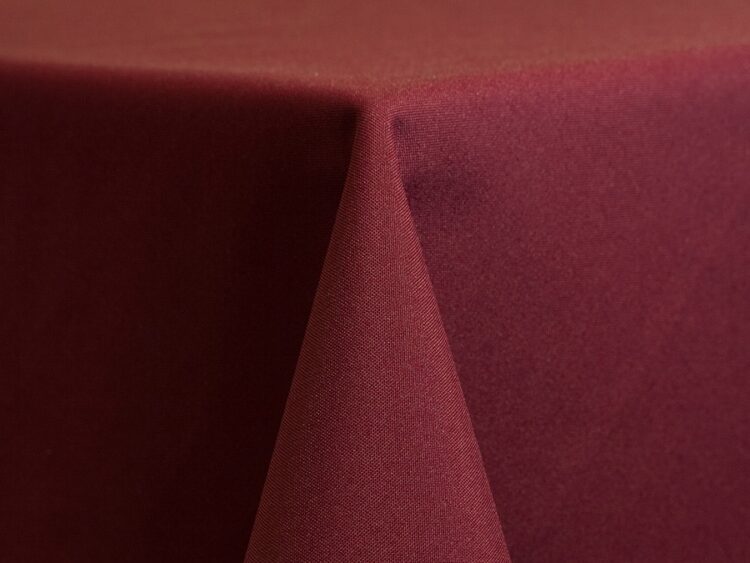 Burgundy Polyester Tablecloth Rental