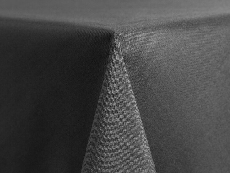 Charcoal Polyester Tablecloth Rental