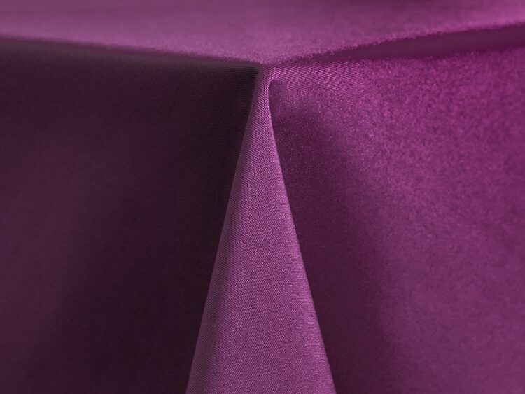 Eggplant Polyester Tablecloth Rental
