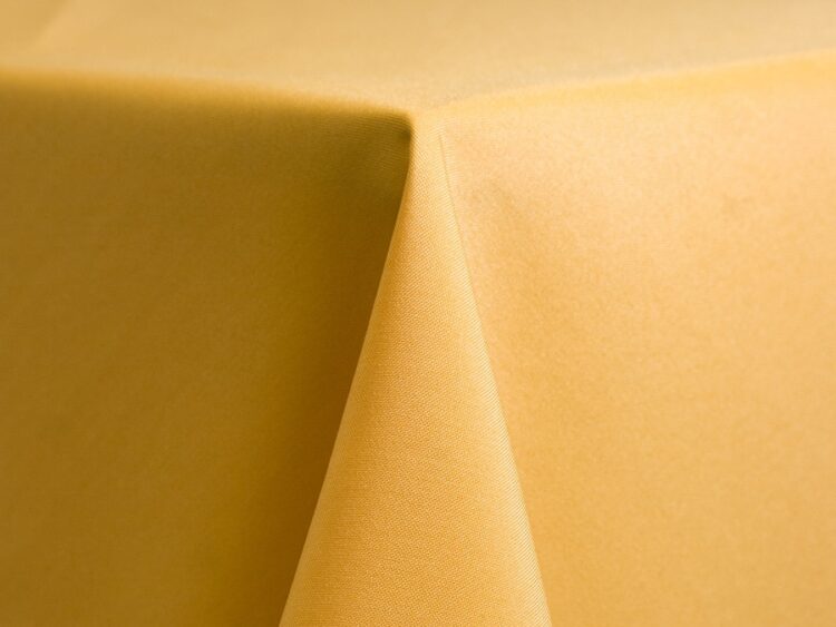 Gold Polyester Tablecloth Rental