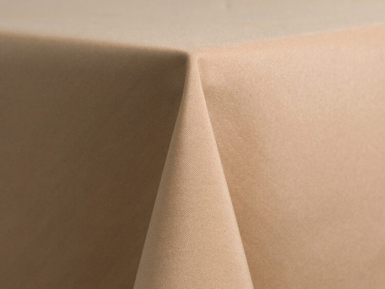 Khaki Polyester Tablecloth Rental