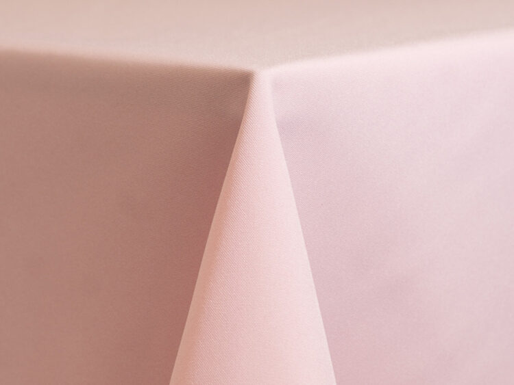 Light Pink Polyester Tablecloth Rental