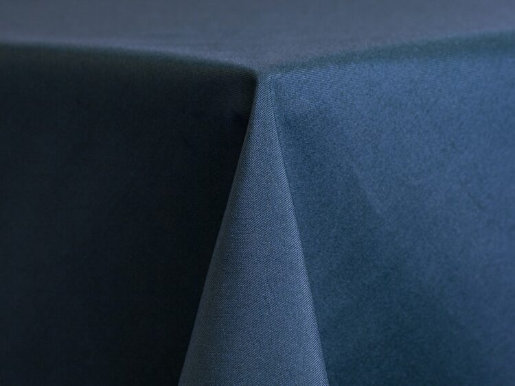 Navy Polyester Tablecloth Rental