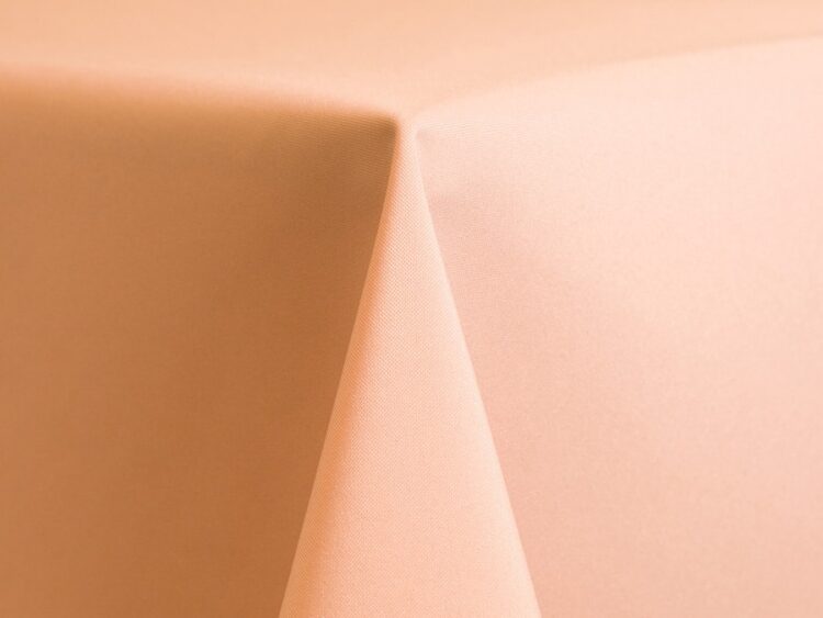 Peach Polyester Tablecloth Rental