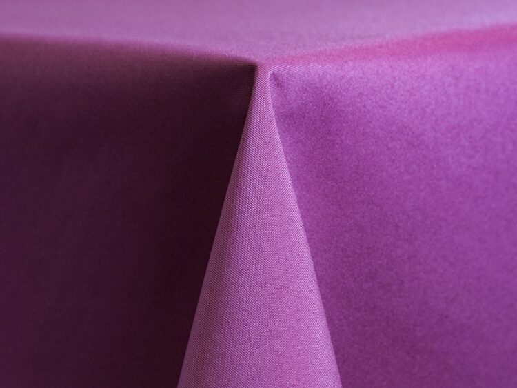 Plum Polyester Tablecloth Rental
