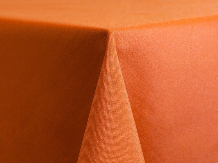 Pumpkin Polyester Tablecloth Rental