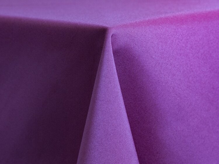Purple Polyester Tablecloth Rental