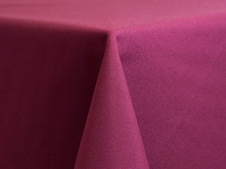 Raspberry Polyester Tablecloth Rental