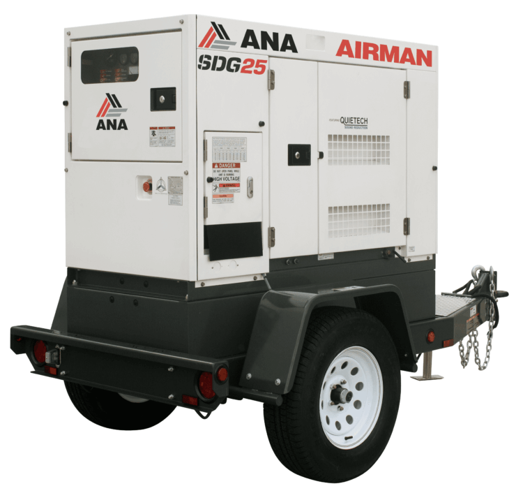 Super Quiet Airman Generator 25kva