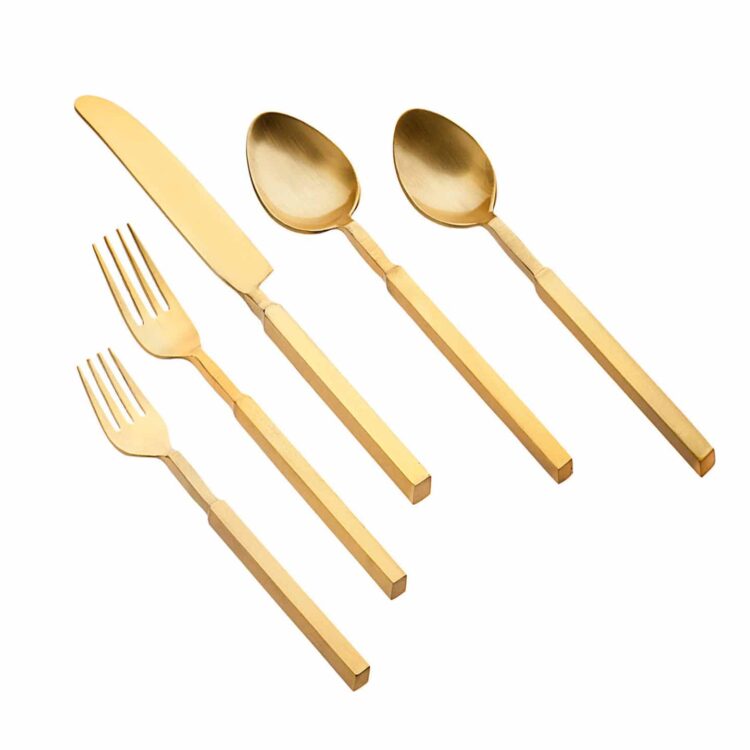 Cubit Matte Gold Flatware Rental