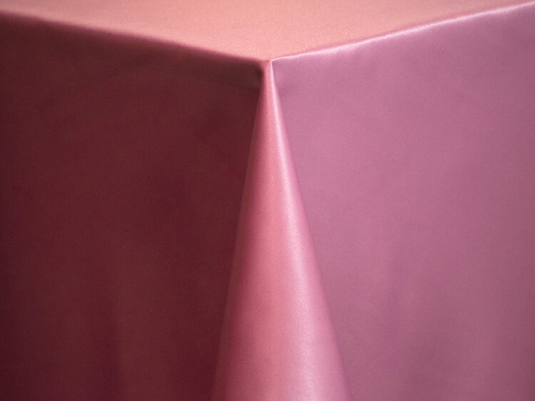 Petal Lamour Matte Satin Tablecloth Rental