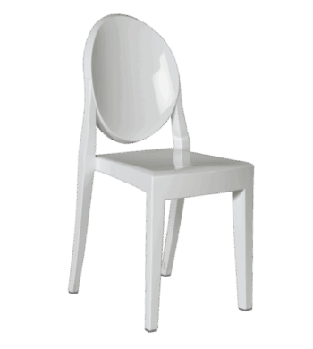 White Ghost Chair Rental BR132