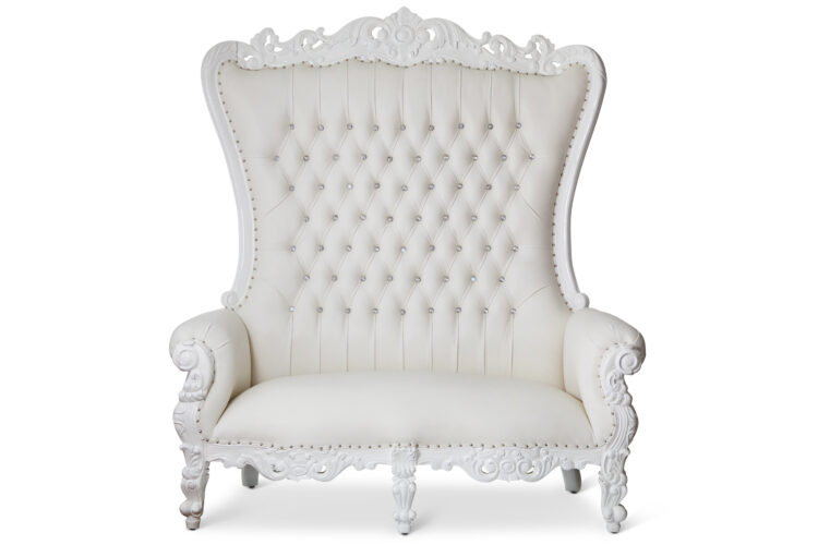 Royal Love Seat Throne Chair Rental RT102